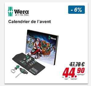 Wera Calendrier de l'avent 2019