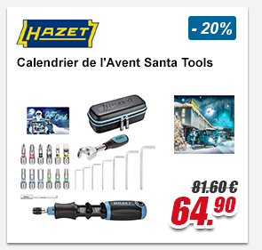 Hazet Calendrier de l'Avent Santa Tools 2020