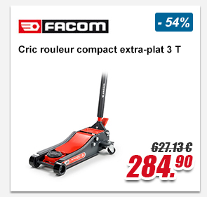Facom Cric rouleur compact extra-plat 3 T