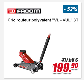 Facom Cric rouleur polyvalent VL - VUL 3T